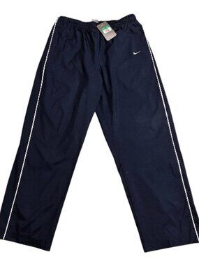 XL Nike Men's Track Active Wear Windbreaker Swoosh Pants Dark Navy NWT